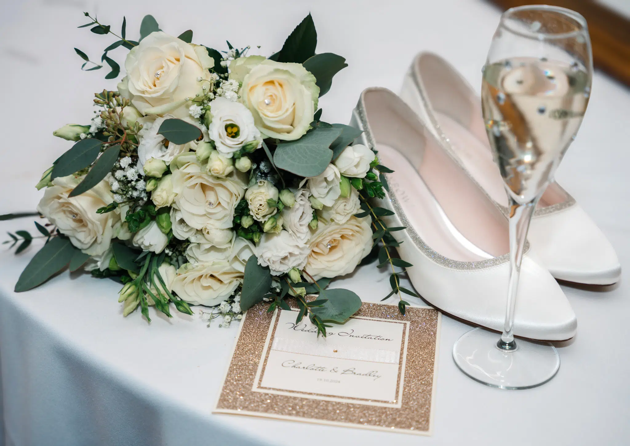 Bride walking down the aisle at Hedsor House – Buckinghamshire wedding photographer