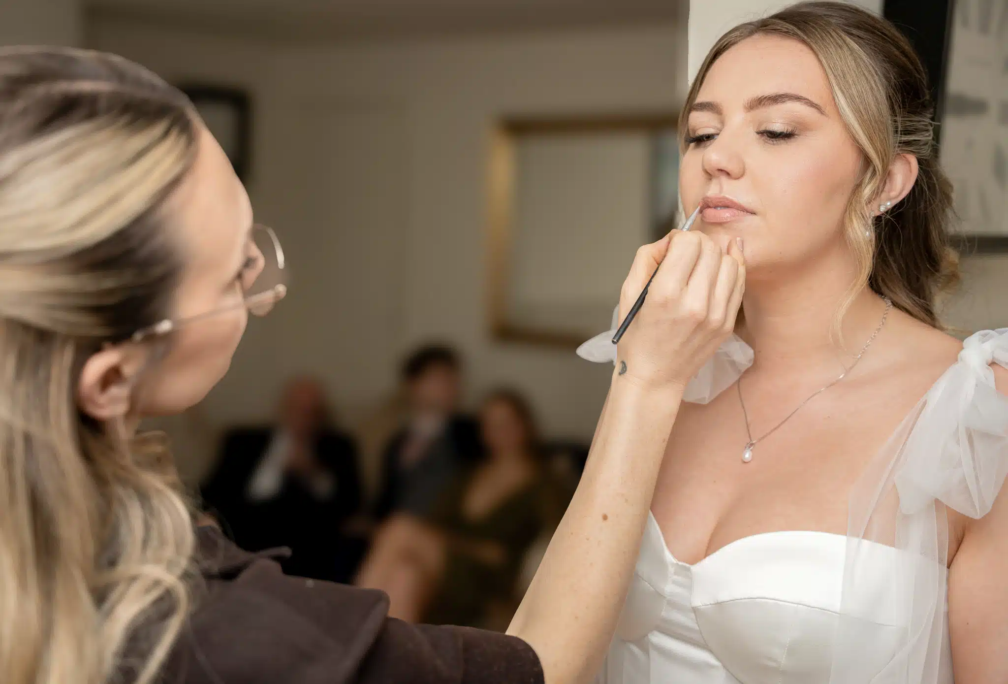 Bride walking down the aisle at Hedsor House – Buckinghamshire wedding photographer